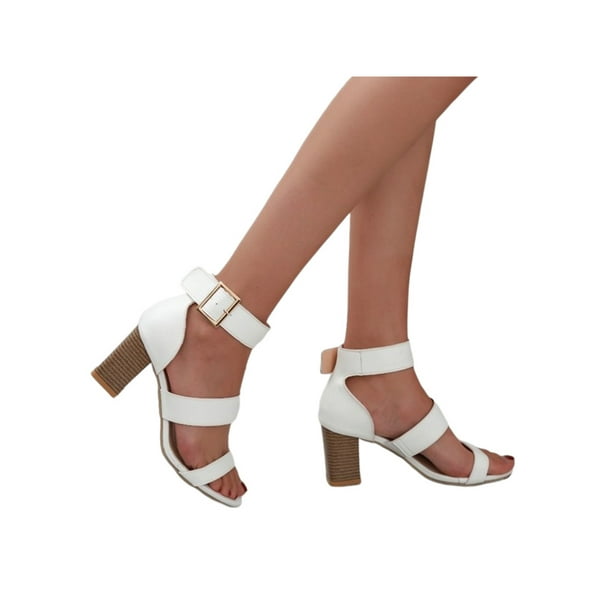 Women Chunky Block Heeled Sandals Comfortable Lace Up Ankle Strap Open Toe Cute Tassel Strappy Shoe Women Chunky Block Heeled Sandals Comfortable Lace Up Ankle Strap Open Toe Cute Tassel Strappy Shoe